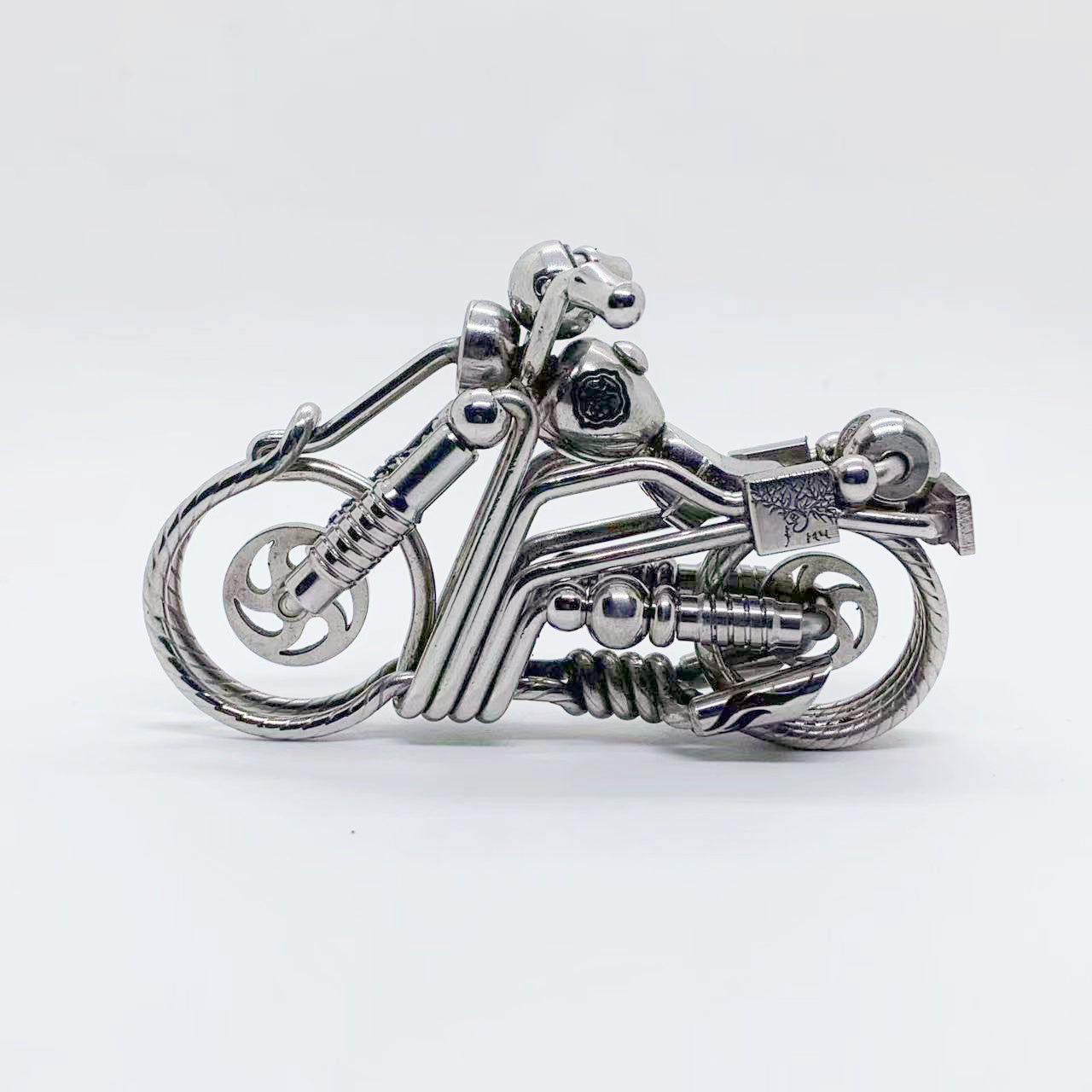 Handmade stainless steel wire for motorcycle keychain
