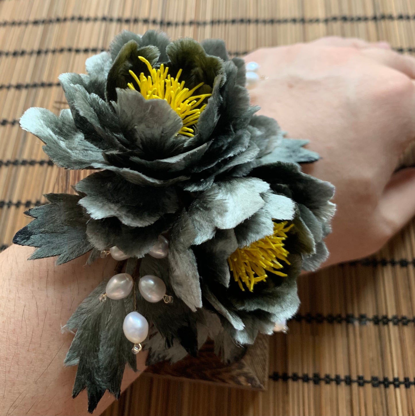 Peony Wrist corsages for your wedding or  Graduation Ball