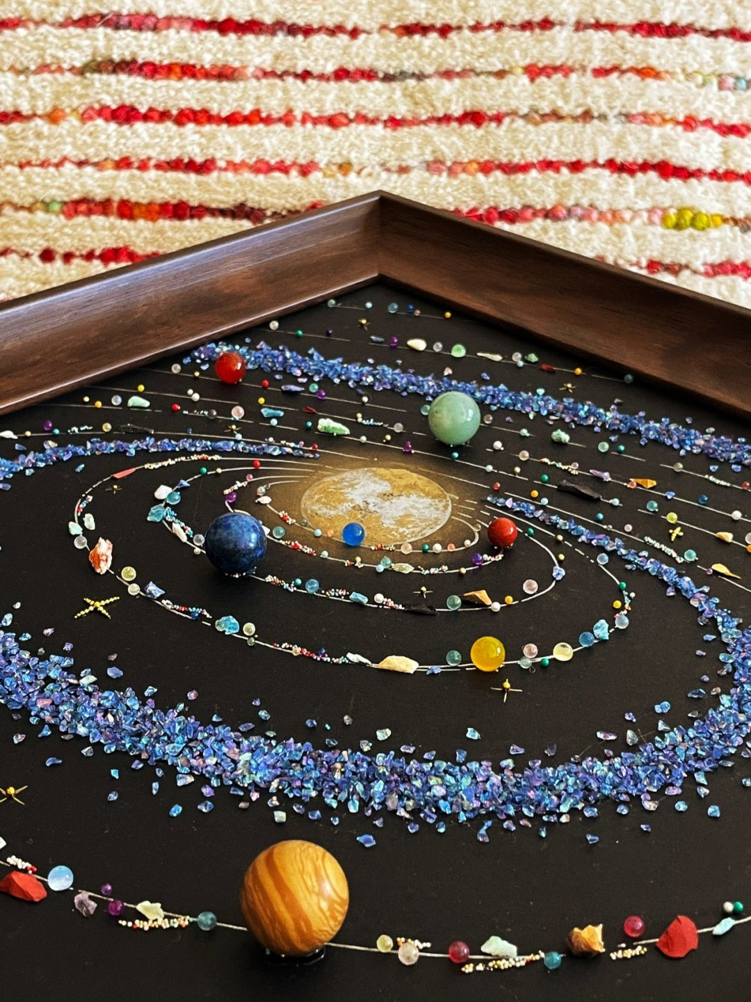 Create your own starry sky painting - Decorative painting of the solar system universe specimen